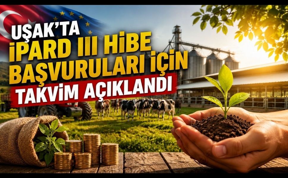 Uşak'ta IPARD III Hibe Başvuruları İçin Takvim Açıklandı