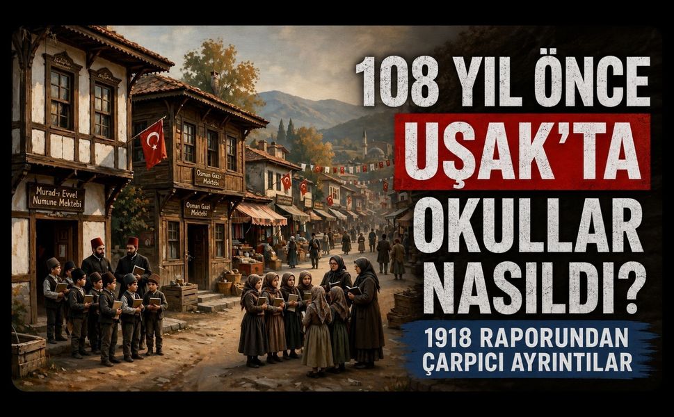 108 Yıl Önce Uşak’ta Okullar Nasıldı? 1918 Raporundan Çarpıcı Ayrıntılar