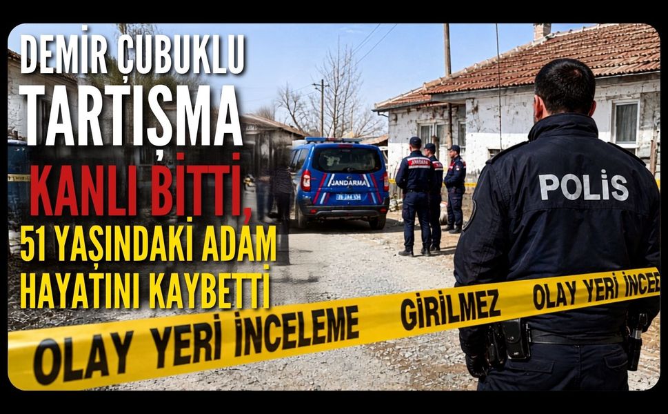 Demir Çubuklu Tartışma Kanlı Bitti, 51 Yaşındaki Adam Hayatını Kaybetti