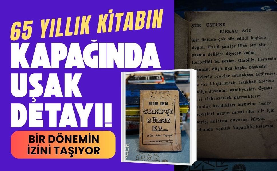 65 Yıllık Kitabın Kapağında Uşak Detayı! Bir Dönemin İzini Taşıyor
