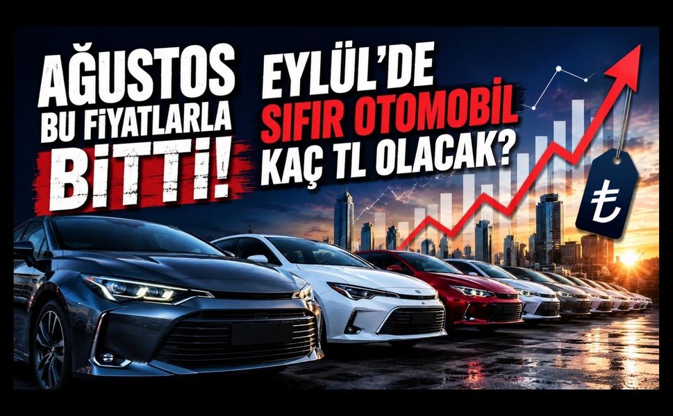 Ağustos Bu Fiyatlarla Bitti! Eylül’de Sıfır Otomobil Kaç TL Olacak?