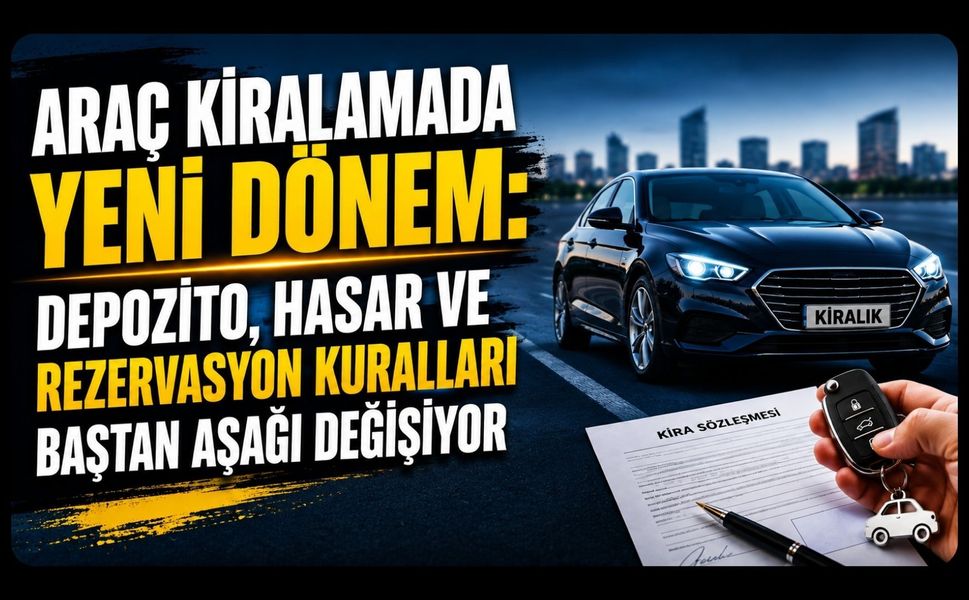 Araç Kiralamada Yeni Dönem: Depozito, Hasar ve Rezervasyon Kuralları Baştan Aşağı Değişiyor