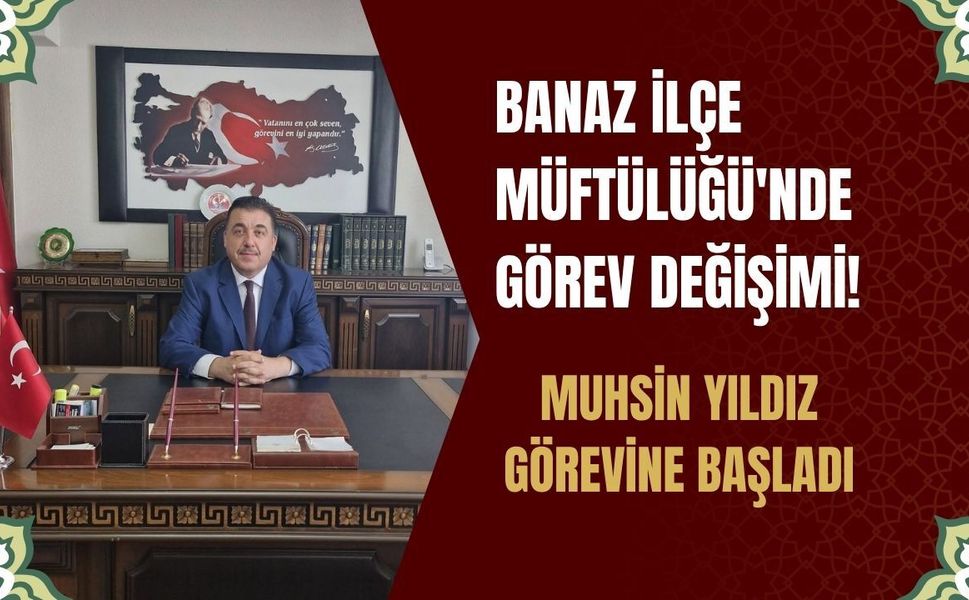 Banaz İlçe Müftülüğü'nde Görev Değişimi! Muhsin Yıldız Görevine Başladı