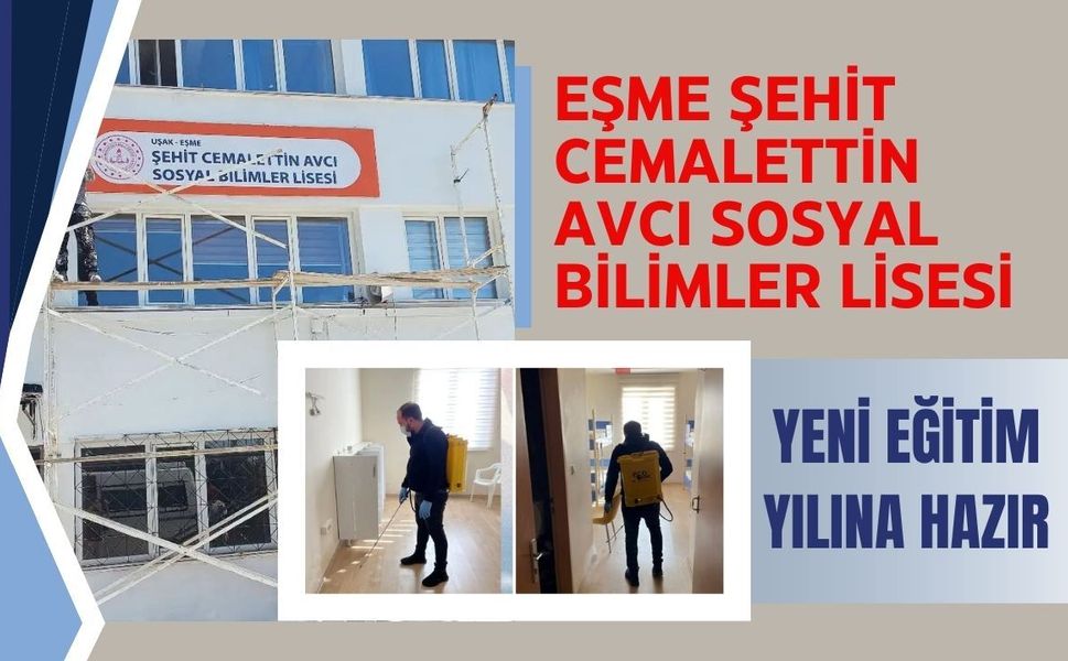 Eşme Şehit Cemalettin Avcı Sosyal Bilimler Lisesi Yeni Eğitim Yılına Hazır