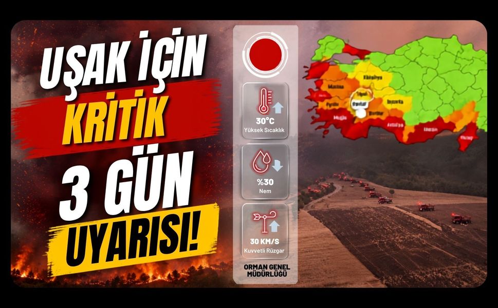 Uşak İçin Kritik 3 Gün Uyarısı!