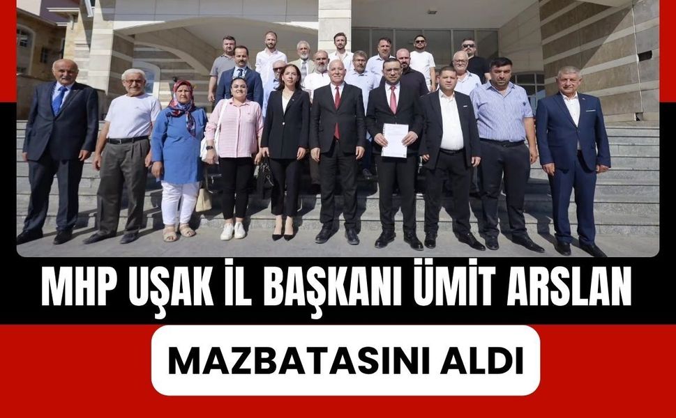 MHP Uşak İl Başkanı Ümit Arslan Mazbatasını Aldı, İlk Ziyareti Şehitliğe Oldu