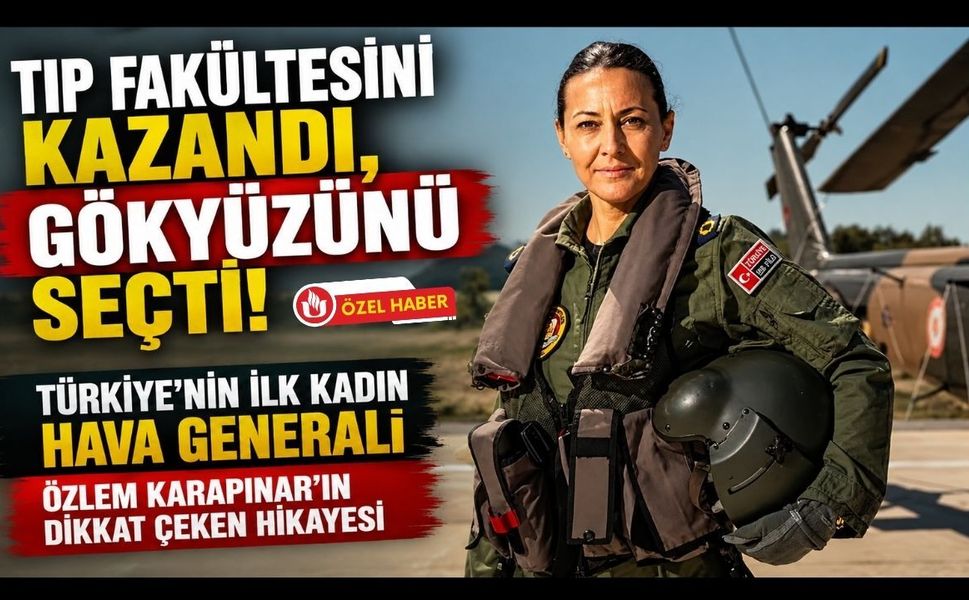 Tıp Fakültesini Kazandı, Gökyüzünü Seçti! Türkiye’nin İlk Kadın Hava Generali Özlem Karapınar’ın Dikkat Çeken Hikayesi