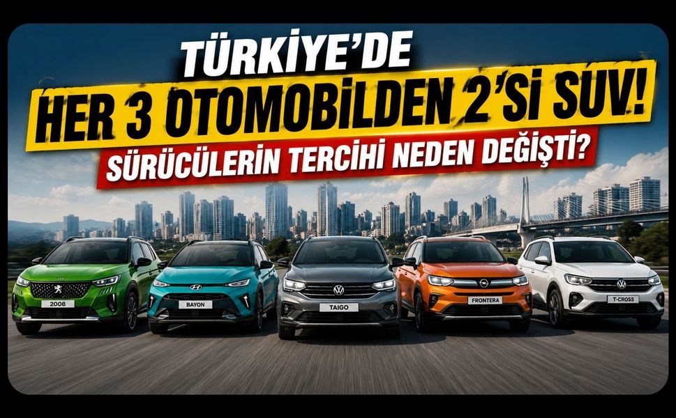 Türkiye’de Her 3 Otomobilden 2’si SUV! Sürücülerin Tercihi Neden Değişti?