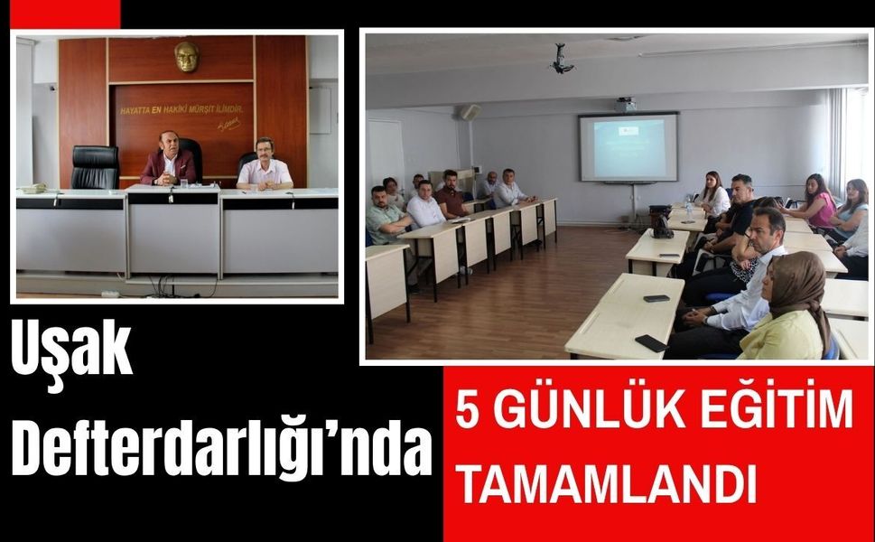 Uşak Defterdarlığı’nda 5 Günlük Eğitim Tamamlandı, Başarılı Personel Belgesini Aldı