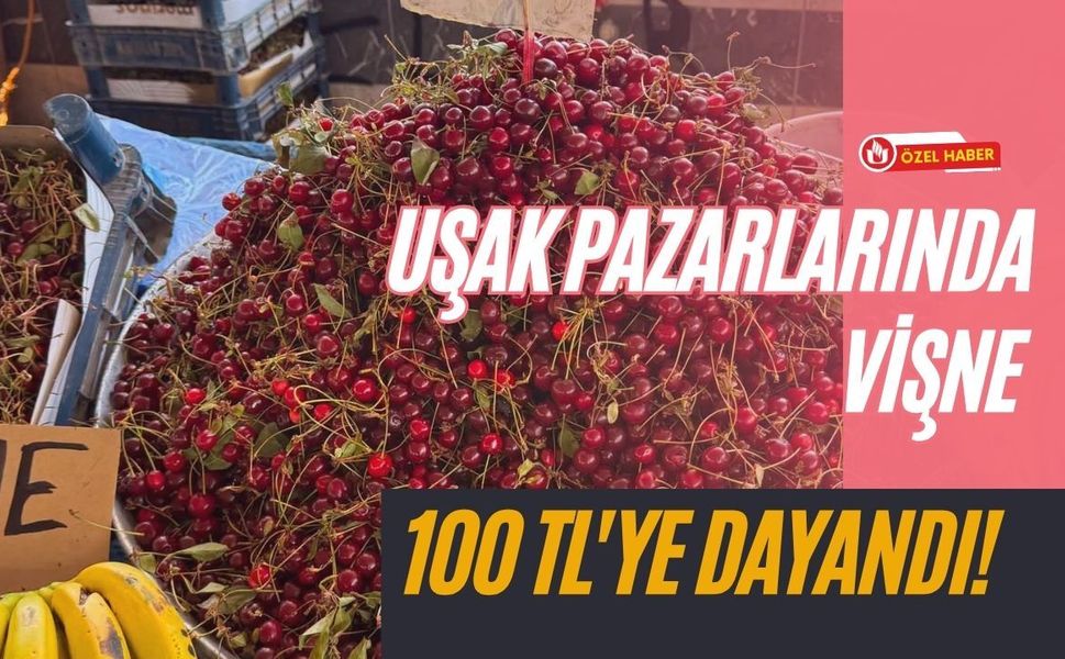 Uşak Pazarlarında Vişne 100 TL'ye Dayandı! Reçel Sezonunda Vatandaşın Hesabı Değişti