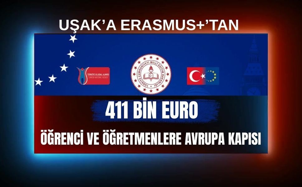 Uşak’a Erasmus+’tan 411 Bin Euro, Öğrenci ve Öğretmenlere Avrupa Kapısı