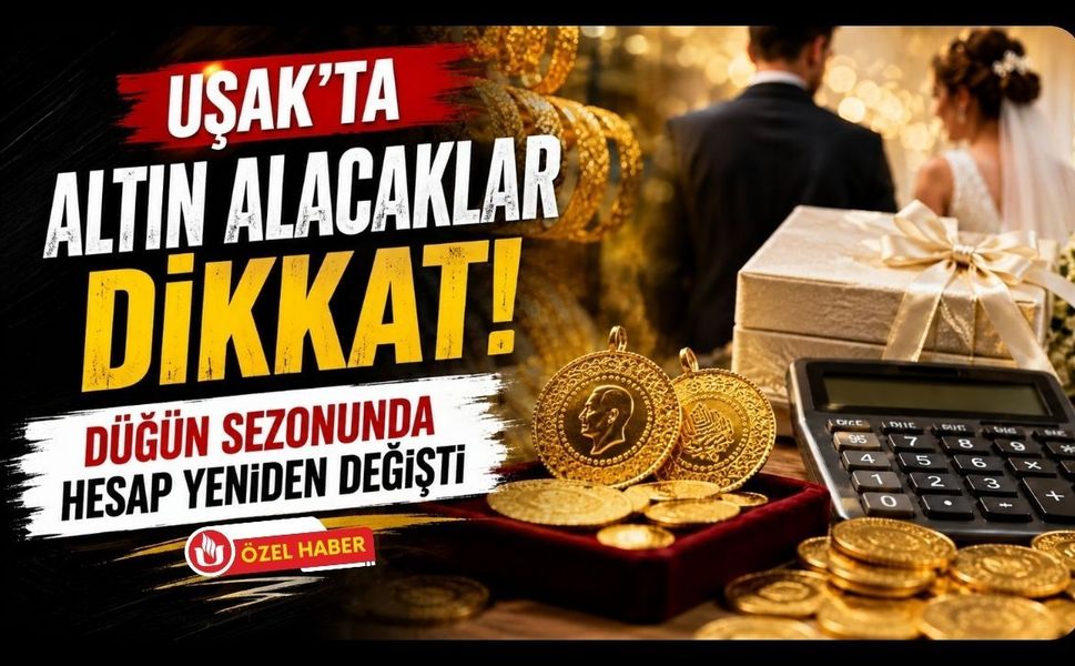 Uşak’ta Altın Alacaklar Dikkat! Düğün Sezonunda Hesap Yeniden Değişti