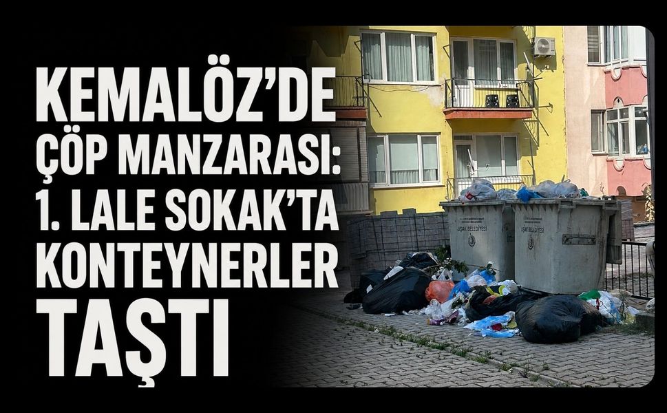 Uşak’ta Bu Görüntü Tepki Çekti: Çöpler Konteynerlere Sığmadı