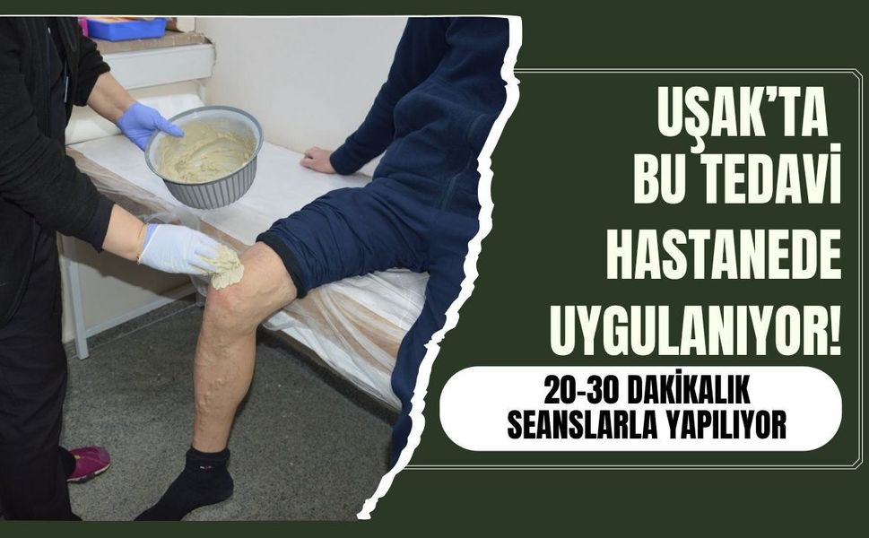 Uşak’ta Bu Tedavi Hastanede Uygulanıyor! 20-30 Dakikalık Seanslarla Yapılıyor