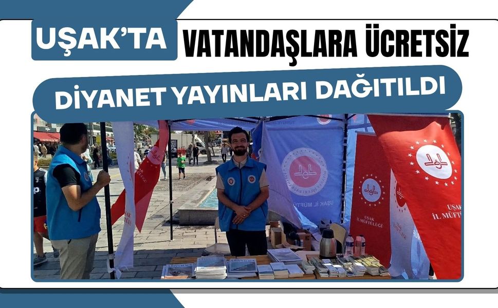 Uşak’ta Vatandaşlara Ücretsiz Diyanet Yayınları Dağıtıldı
