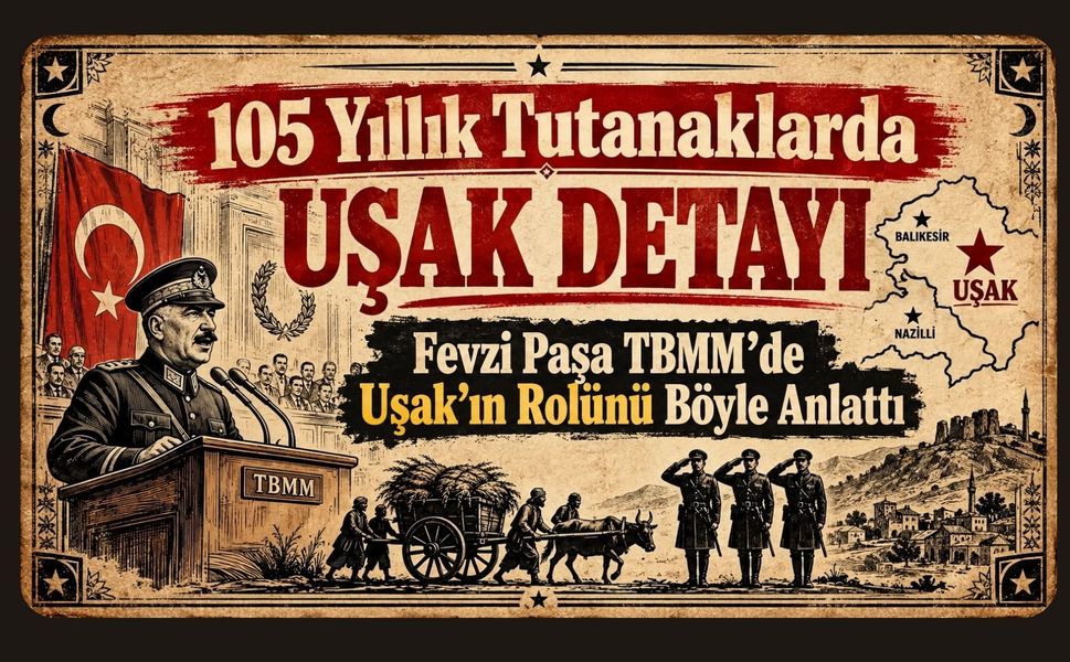 105 Yıllık Tutanaklarda Uşak Detayı, Fevzi Paşa TBMM’de Uşak’ın Rolünü Böyle Anlattı