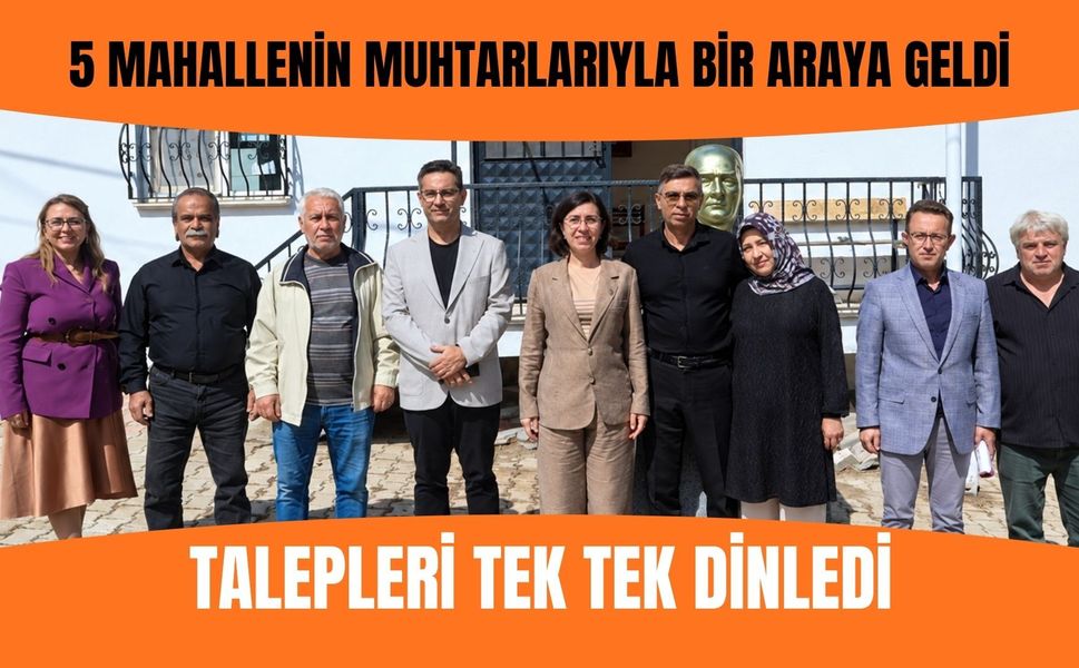 5 Mahallenin Muhtarlarıyla Bir Araya Geldi, Talepleri Tek Tek Dinledi