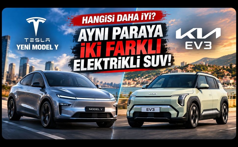Aralarında Sadece 10 Bin TL Var! Yeni Tesla Model Y mi Kia EV3 mü?