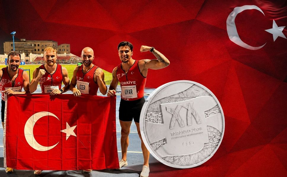 Türkiye'ye Akdeniz Oyunları'nda Gümüş Madalya! 4x100 Takımı İkinci Oldu