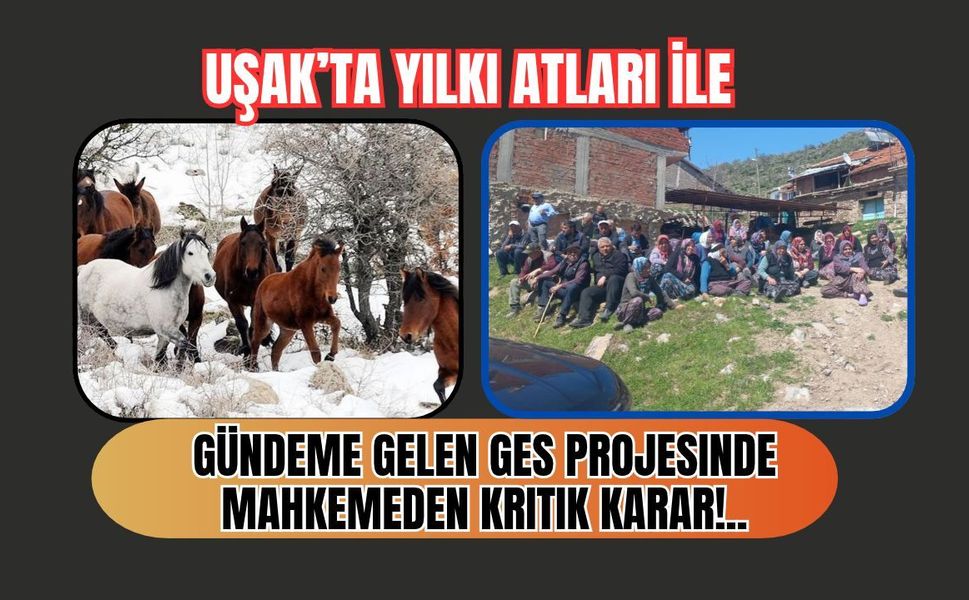 Uşak’ta Yılkı Atlarıyla Gündeme Gelen GES Projesinde Mahkemeden Kritik Karar