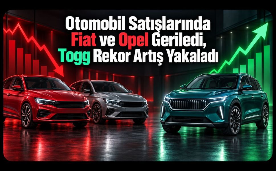 Otomobil Satışlarında Fiat ve Opel Geriledi, Togg Rekor Artış Yakaladı
