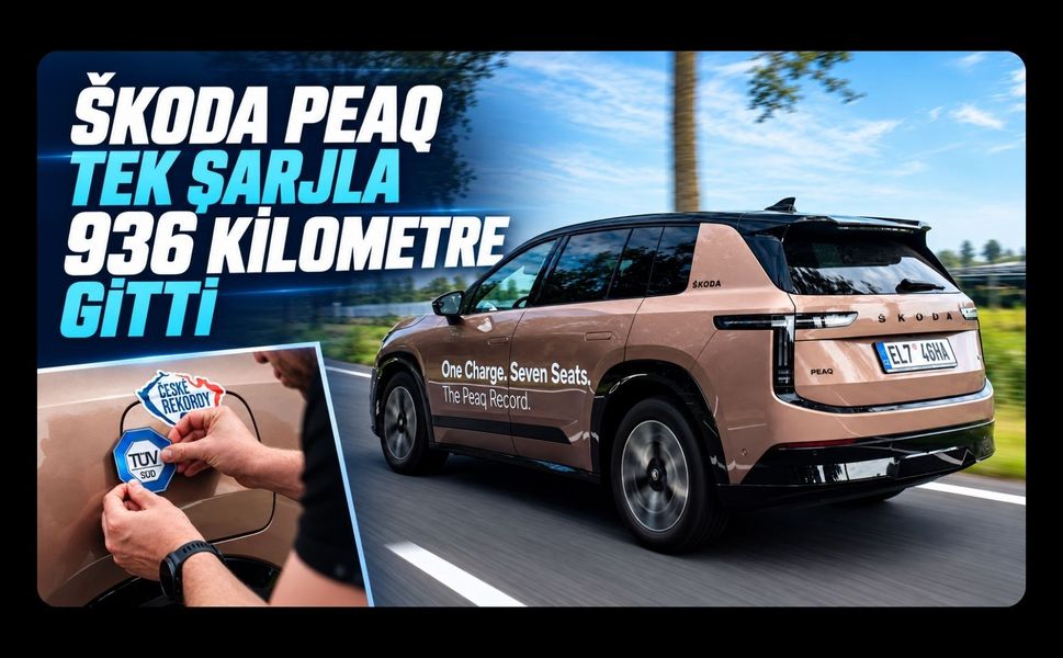 Škoda’nın Dev Elektrikli SUV’u Peaq Tek Şarjla 936 Kilometre Gitti
