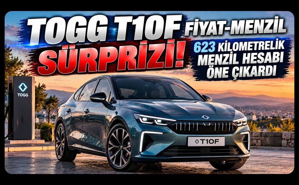 Togg T10F’ten Fiyat-Menzil Sürprizi! 623 Kilometrelik Menzil Hesabı Öne Çıkardı