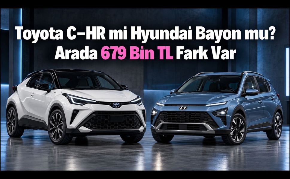 Toyota C-HR mi Hyundai Bayon mu? İki Otomatik SUV Arasında 679 Bin TL Fark Var