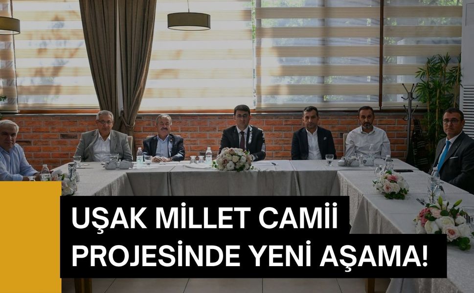 Uşak Millet Camii Projesinde Yeni Aşama! Vali Kartal Dernek Yönetimiyle Görüştü