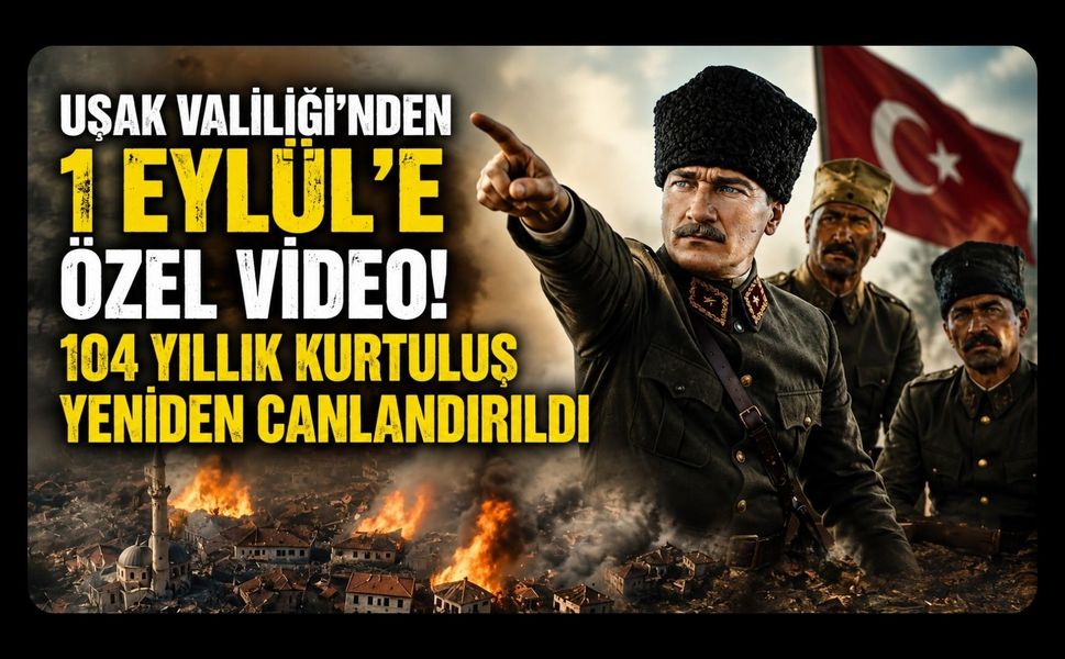 Uşak Valiliği’nden 1 Eylül’e Özel Video! 104 Yıllık Kurtuluş Yeniden Canlandırıldı