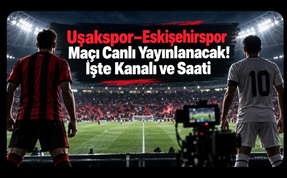 Uşakspor–Eskişehirspor Maçı Canlı Yayınlanacak! İşte Kanalı ve Saati