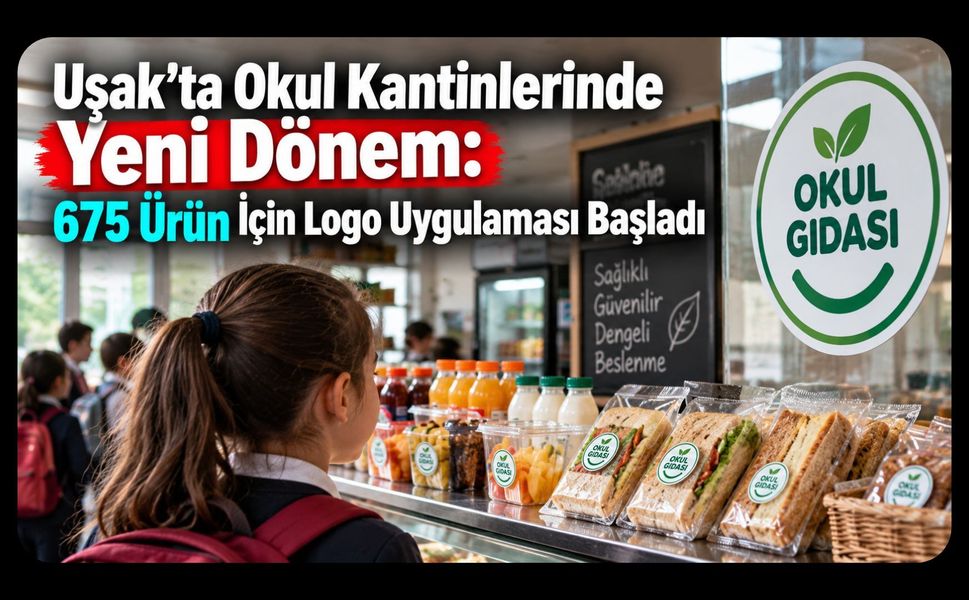 Uşak’ta Okul Kantinlerinde Yeni Dönem, 675 Ürün İçin Logo Uygulaması Başladı
