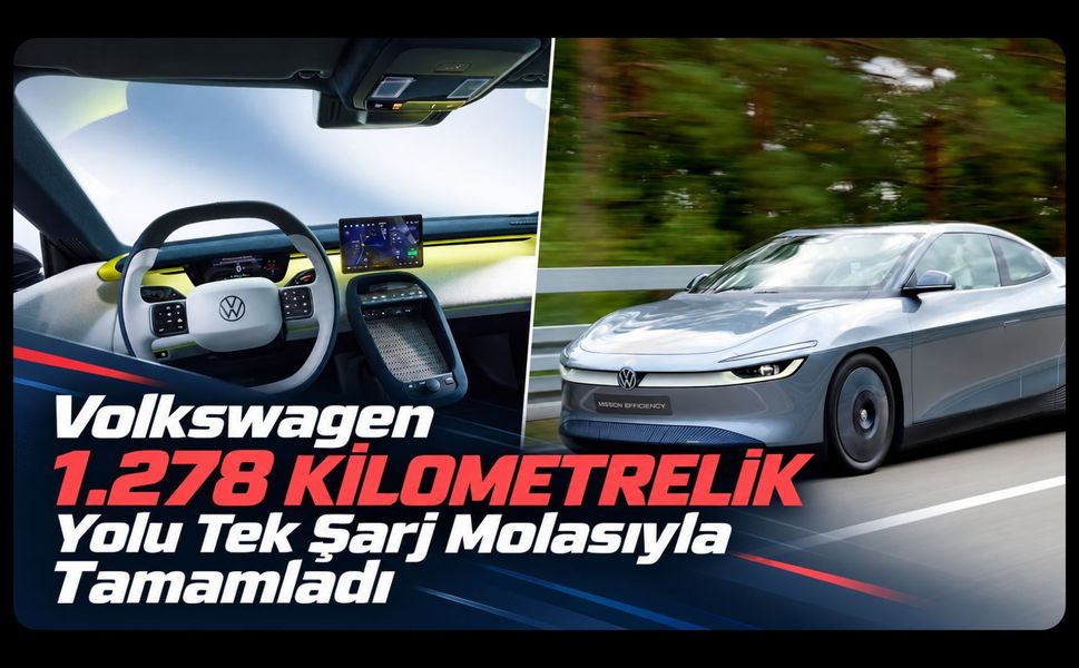 Volkswagen 1.278 Kilometrelik Yolu Tek Şarj Molasıyla Tamamladı
