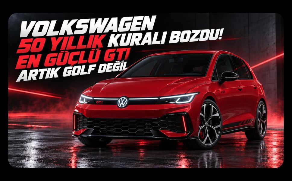 Volkswagen 50 Yıllık Kuralı Bozdu! En Güçlü GTI Artık Golf Değil