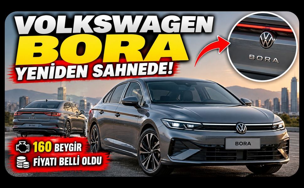 Volkswagen Bora Yeniden Sahneye Çıktı: 160 Beygirlik Sedan Satışa Sunuldu