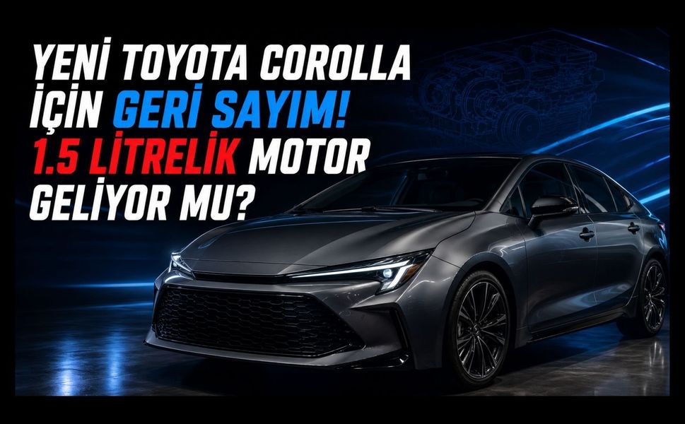 Yeni Toyota Corolla İçin Geri Sayım! 1.5 Litrelik Motor Geliyor mu?