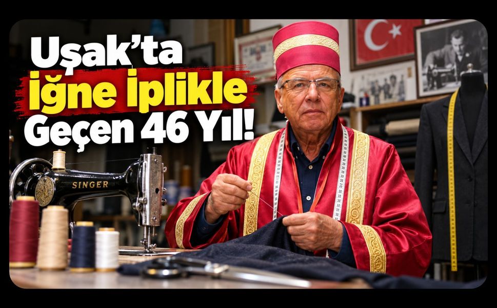 Uşak’ta İğne İplikle Geçen 46 Yıl!