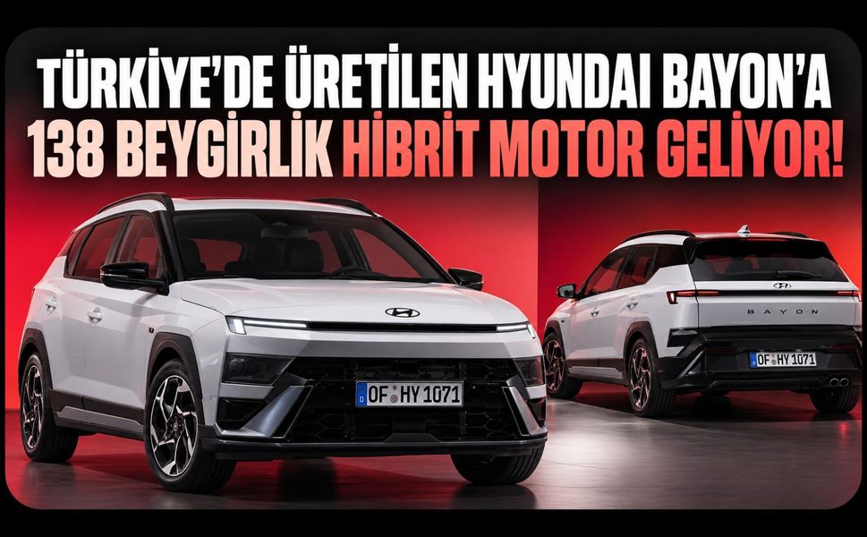 Türkiye'de Üretilen Hyundai Bayon'a 138 Beygirlik Hibrit Motor Geliyor!