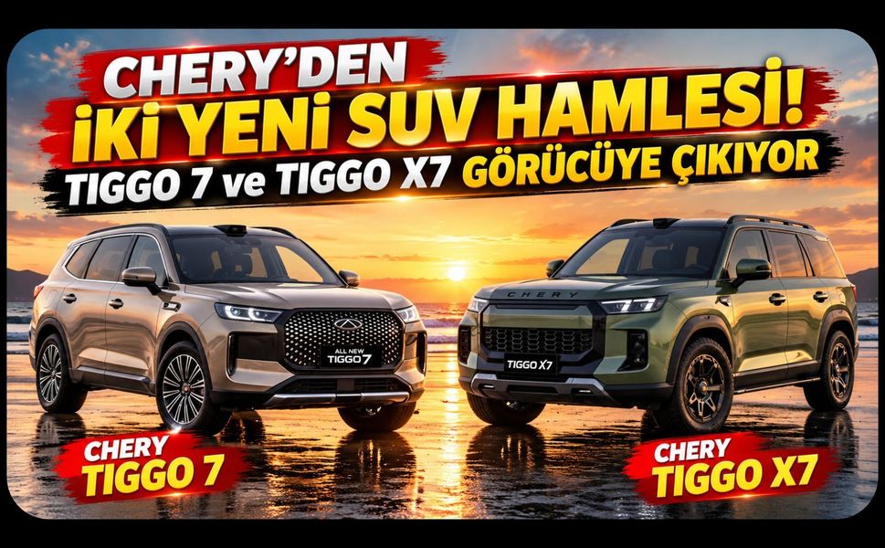Chery'den İki Yeni SUV Hamlesi! TIGGO 7 ve TIGGO X7 Görücüye Çıkıyor