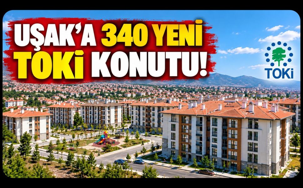 Uşak'ta 340 Yeni TOKİ Konutu Yapılacak! İhale Tarihi Belli Oldu