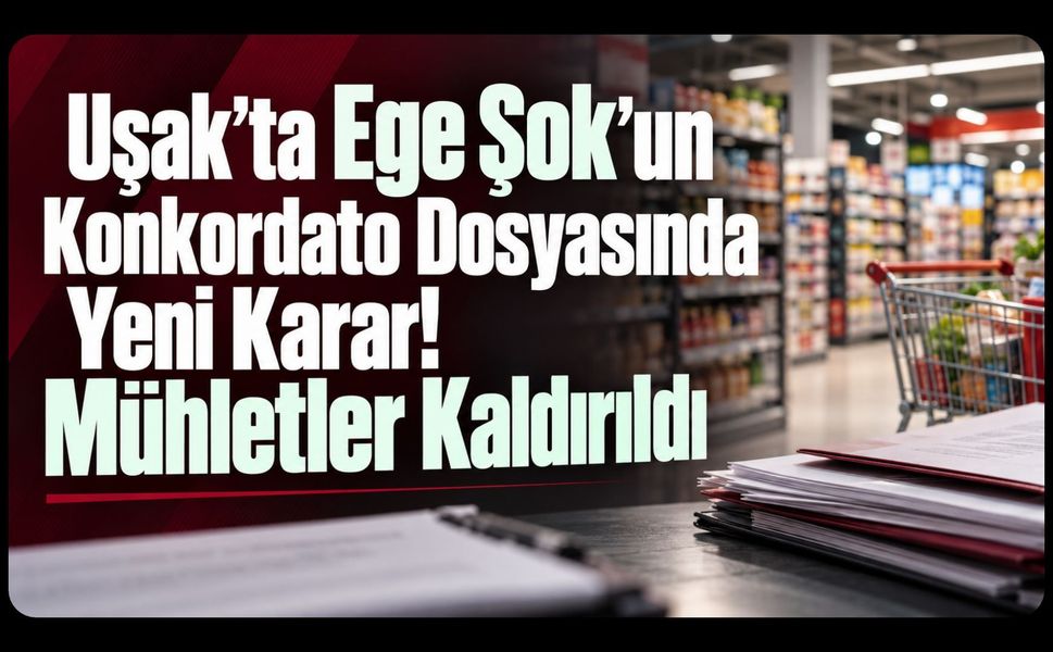Uşak’ta Ege Şok’un Konkordato Dosyasında Yeni Karar! Mühletler Kaldırıldı