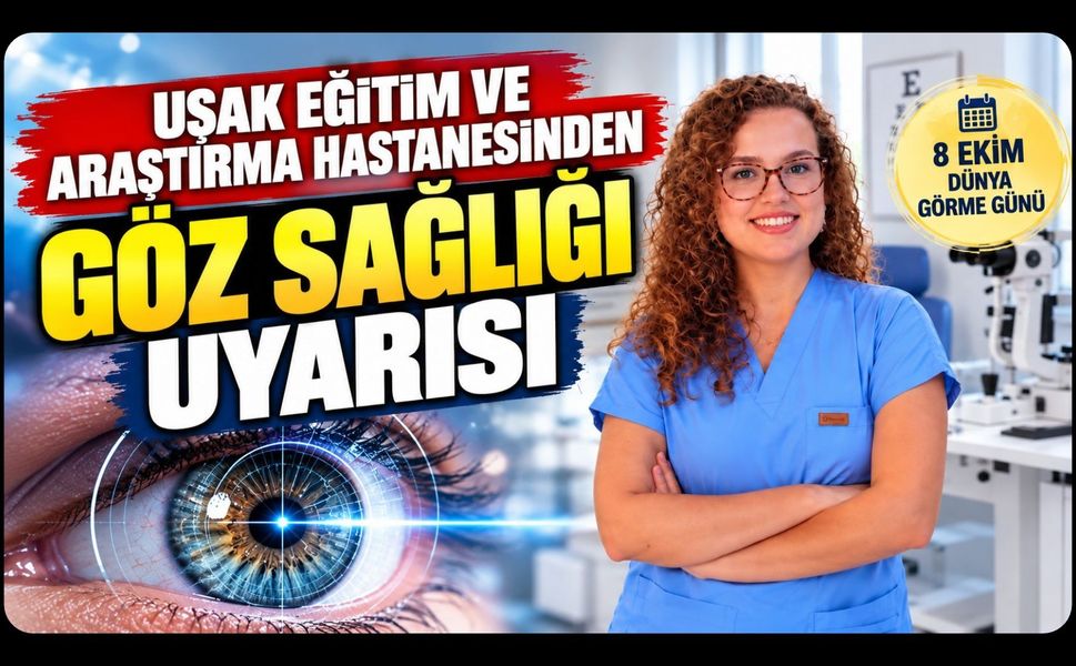 Uşak Eğitim ve Araştırma Hastanesinden Göz Sağlığı Uyarısı