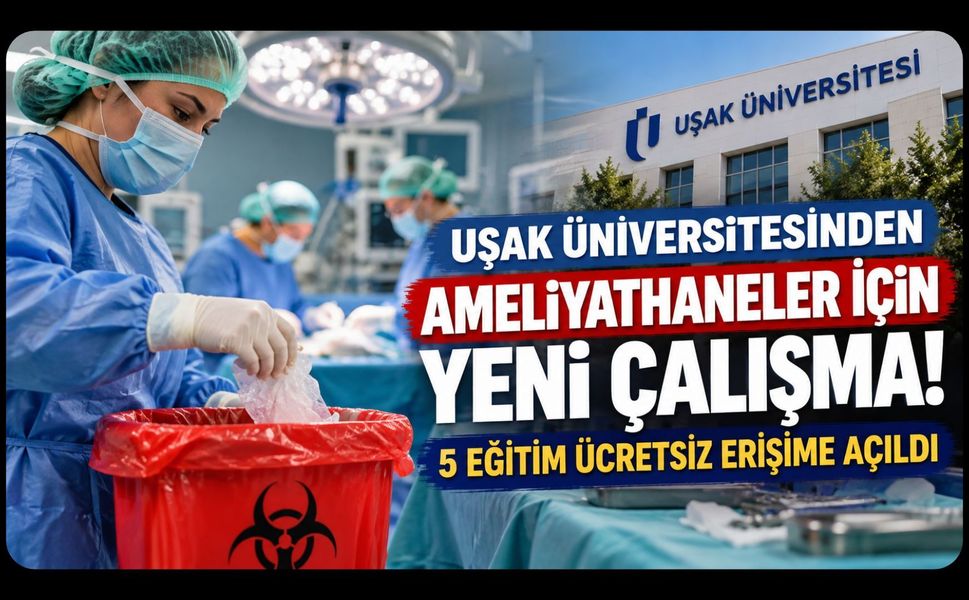 Uşak Üniversitesinden Ameliyathaneler İçin Yeni Çalışma! 5 Eğitim Ücretsiz Erişime Açıldı