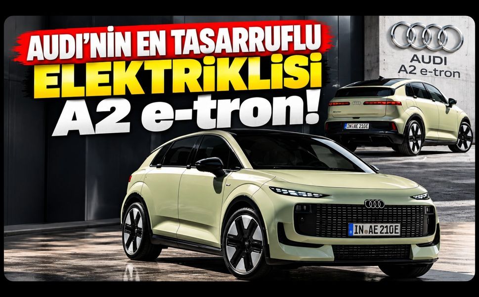 Audi'nin En Tasarruflu Elektriklisi A2 e-tron! 646 Km Menzille Geliyor