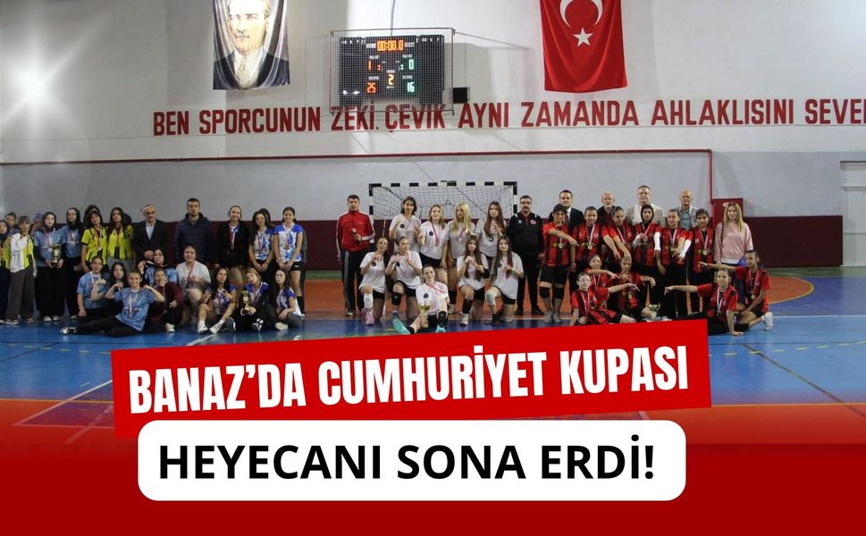 Banaz’da Cumhuriyet Kupası Heyecanı Sona Erdi! Şampiyon Okullar Belli Oldu