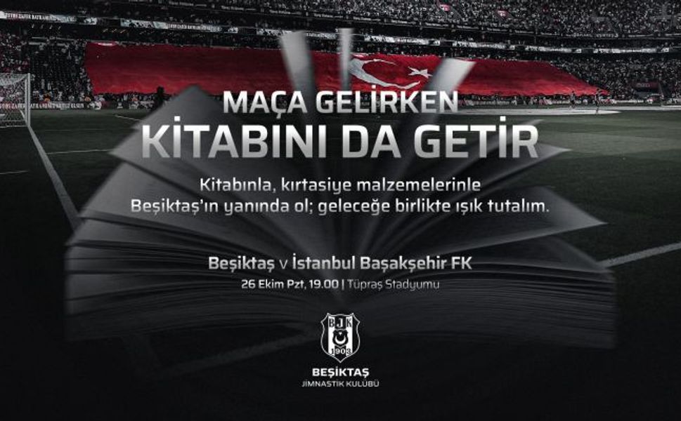 Beşiktaş'tan Taraftarlarına Anlamlı Çağrı! Maça Gelirken Kitabını da Getir