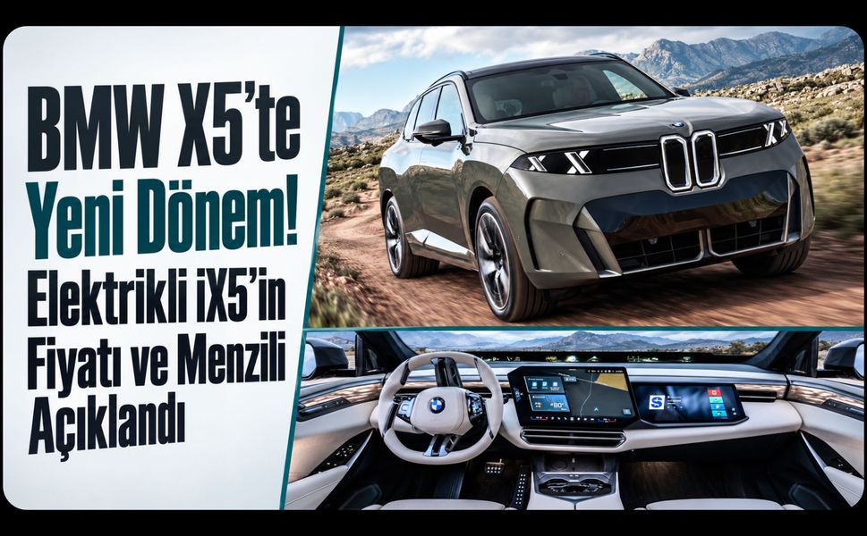 BMW X5’te Yeni Dönem! Elektrikli iX5’in Fiyatı ve Menzili Açıklandı