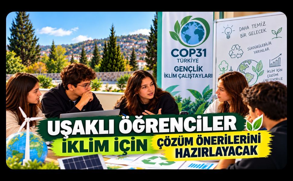 Uşaklı Öğrenciler İklim İçin Çözüm Önerilerini Hazırlayacak