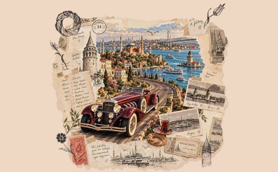 İstanbul'da 40 Klasik Otomobil Yollarda! Şampiyonluk Heyecanı Bugün Sona Eriyor