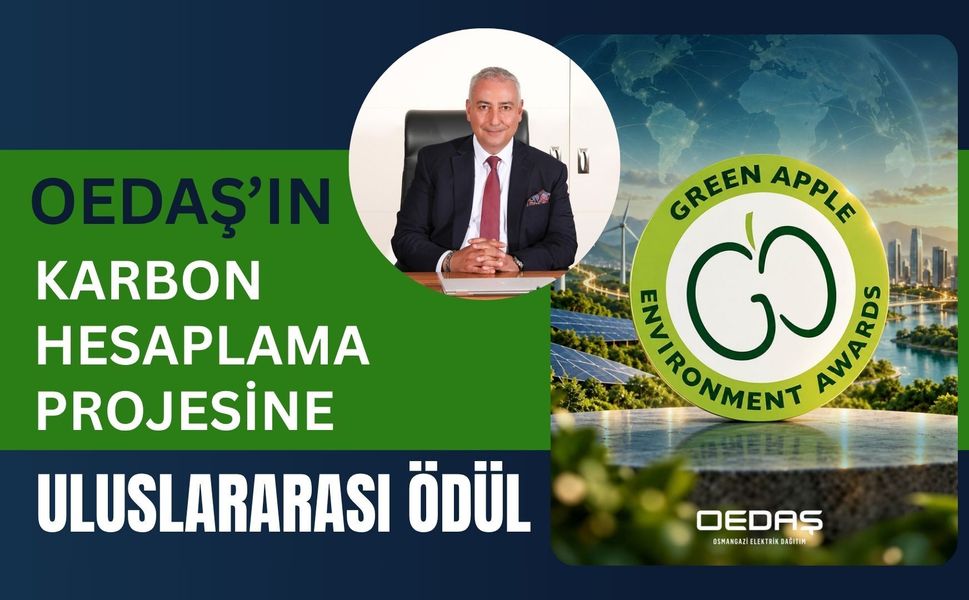 OEDAŞ’ın Karbon Hesaplama Projesine Uluslararası Ödül